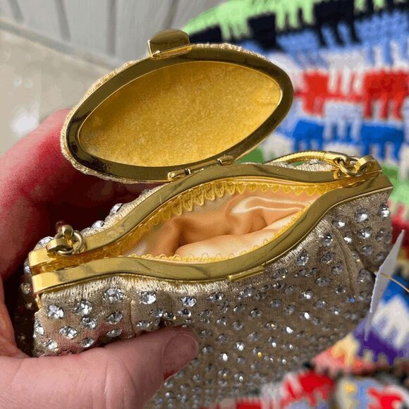 Vintage MCM Magid Evening Bag, Crystal Covered, Wide Opening - Picture 7 of 9